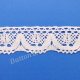LC1008 -   The delicate lace trim is made with special design pattern. Which is a beautiful trim can easily be inserted into any inspired garment, accessory or bridal gown. Also into stylistic hems for skirts, shirts, dresses, sleeves, necklines, sweater and pullover. It can also make for delightful your craft projects.
