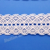 LC1011 -   The delicate lace trim is made with special design pattern. Which is a beautiful trim can easily be inserted into any inspired garment, accessory or bridal gown. Also into stylistic hems for skirts, shirts, dresses, sleeves, necklines, sweater and pullover. It can also make for delightful your craft projects.