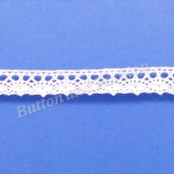 LC1015 -   The delicate lace trim is made with special design pattern. Which is a beautiful trim can easily be inserted into any inspired garment, accessory or bridal gown. Also into stylistic hems for skirts, shirts, dresses, sleeves, necklines, sweater and pullover. It can also make for delightful your craft projects.