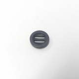 PCS30004-20mm-9mmlongslots -   Slotted Button, Ribbon Button has 2 slots, these are fixed onto clothing by means of a piece of cloth ribbon tape or lace approximately in width
