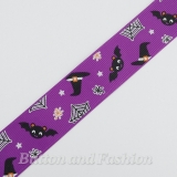 RN01098-25mmHalloween -   This is a polyester satin ribbon printed with colourful pattern. Great for a variety of apparel ,craft and packing gift.
