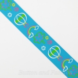 RN1007 -   This is a polyester grosgrain ribbon printed with colourful pattern. Great for a variety of apparel trimming ,craft and packing gift