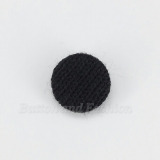 FBC22008 -  Black Our Fabric Covered Handmade Craft Shank Buttons are made by hand or simple semi-automatic machine with knitting fabric or woven fabric. The hole of shank button is set at the base. Each button exemplifies its individuality and unique characteristics.