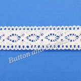 LC1001 -   The delicate lace trim is made with special design pattern. Which is a beautiful trim can easily be inserted into any inspired garment, accessory or bridal gown. Also into stylistic hems for skirts, shirts, dresses, sleeves, necklines, sweater and pullover. It can also make for delightful your craft projects.