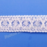 LC1003 -   The delicate lace trim is made with special design pattern. Which is a beautiful trim can easily be inserted into any inspired garment, accessory or bridal gown. Also into stylistic hems for skirts, shirts, dresses, sleeves, necklines, sweater and pullover. It can also make for delightful your craft projects.