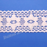 LC1009 -   The delicate lace trim is made with special design pattern. Which is a beautiful trim can easily be inserted into any inspired garment, accessory or bridal gown. Also into stylistic hems for skirts, shirts, dresses, sleeves, necklines, sweater and pullover. It can also make for delightful your craft projects.