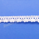 LC1016 -   The delicate lace trim is made with special design pattern. Which is a beautiful trim can easily be inserted into any inspired garment, accessory or bridal gown. Also into stylistic hems for skirts, shirts, dresses, sleeves, necklines, sweater and pullover. It can also make for delightful your craft projects.