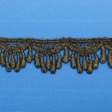 LC1031 -   The delicate lace trim is made with special design pattern. Which is a beautiful trim can easily be inserted into any inspired garment, accessory or bridal gown. Also into stylistic hems for skirts, shirts, dresses, sleeves, necklines, sweater and pullover. It can also make for delightful your craft projects.