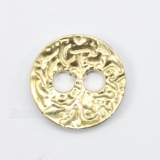M07005 -  Gold We supply  2-hole  and 4-hole metal buttons. Metal buttons can be electro-plated to many colors - ranging from Gold, Silver, Copper, Brass or Pewter etc. Check out our variety of shapes, designs and sizes. They will definitely brighten up your special suit or craft.