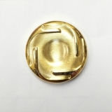 M07016 -  Gold We supply metal shank button. The hole of shank button is set at the base. Metal buttons can be electro-plated to many colors - ranging from Gold, Silver, Copper, Brass or Pewter etc. We offer the largest selection of fashion buttons made from the highest quality materials.